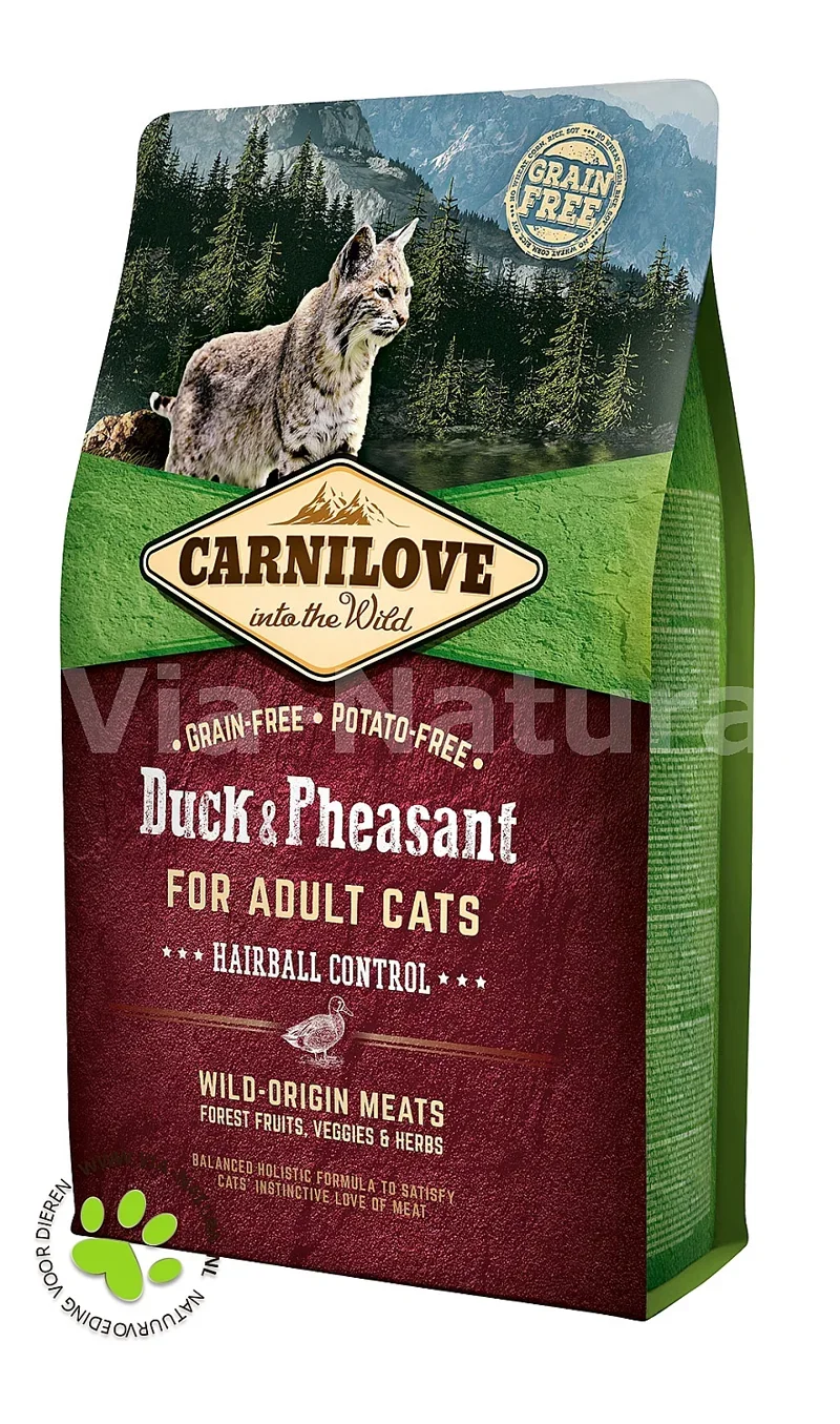 CARNILOVE DUCK & PHEASANT HAIRBALL CONTROL 2 KG